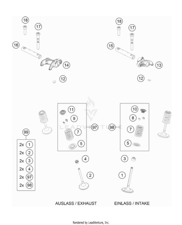 Valve Drive FE 501 USA Engine - 2022 Schematic