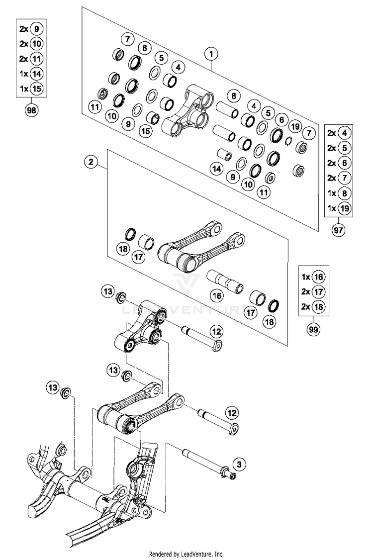 Pro Lever Linking FC 250 CHASSIS - 2016 Schematic
