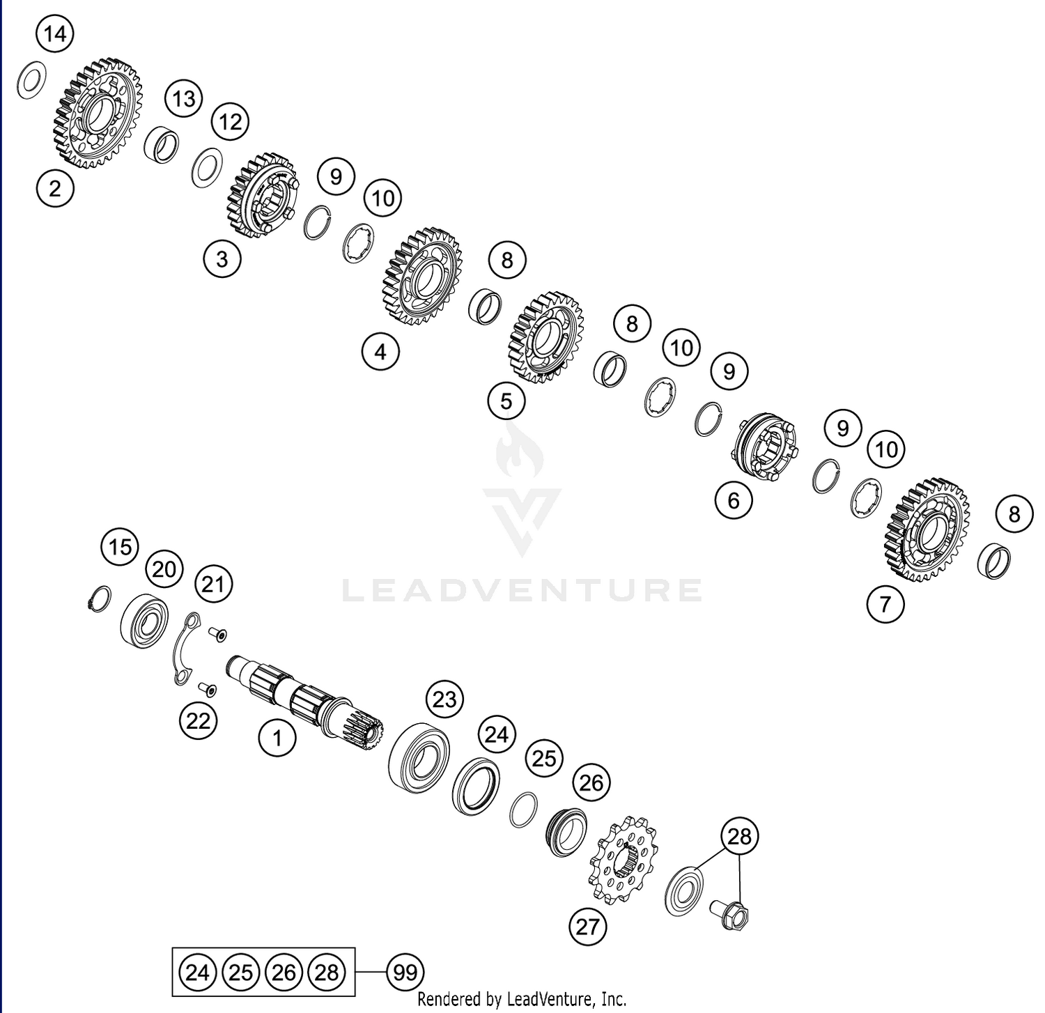 TRANSMISSION II - COUNTERSHAFT
