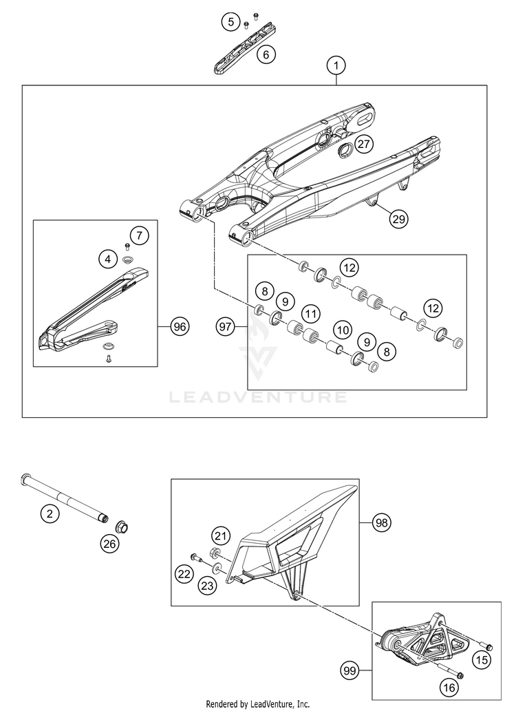 Swing Arm FE 501s CHASSIS - 2021 Schematic