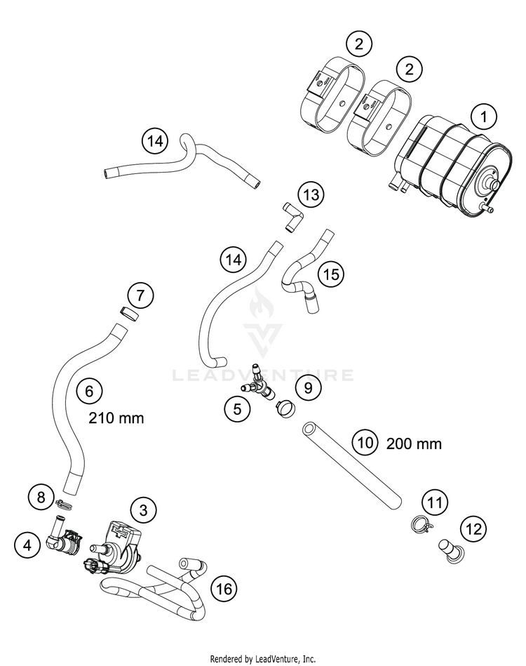 Evaporative Canister VITPILEN 701 CHASSIS - 2020 Schematic