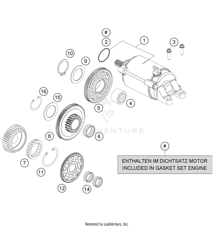 Electric Starter 701 FE/FS US ENGINE - 2021 Schematic