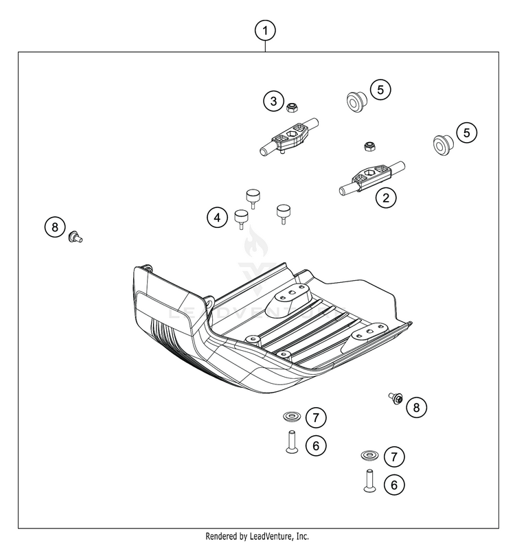Engine Guard 701 ENDURO CHASSIS - 2019 Schematic