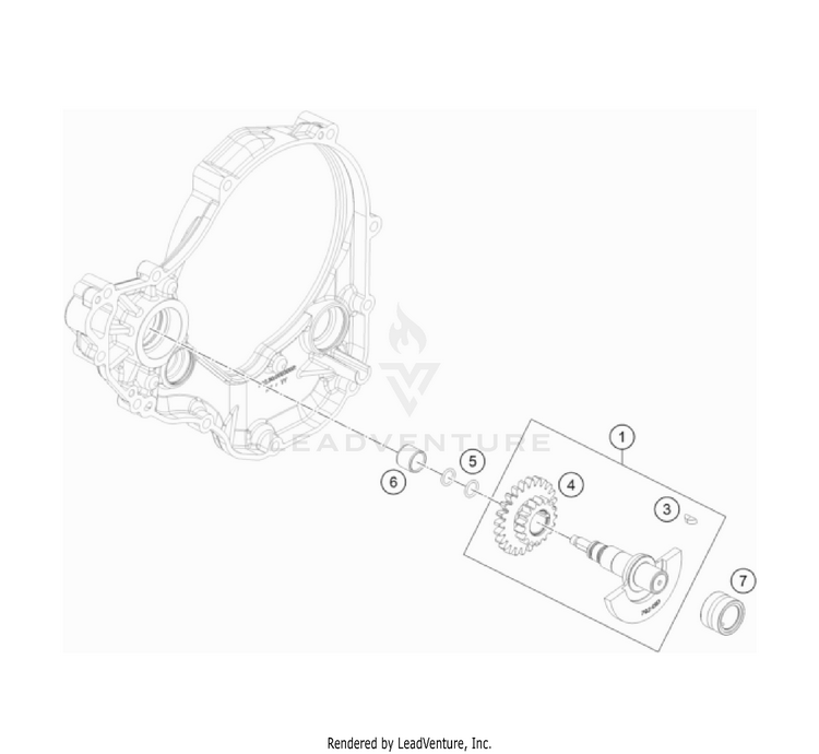 Balancer Shaft FX 350 Engine - 2022 Schematic
