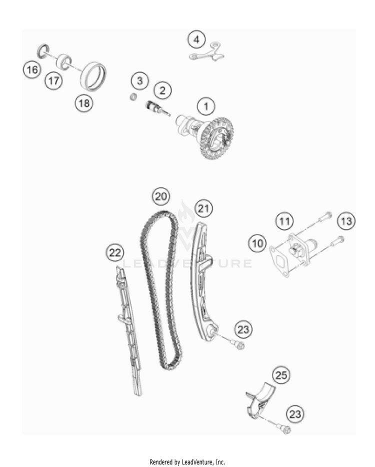 Timing Drive FC/FX 450 Engine - 2022 Schematic