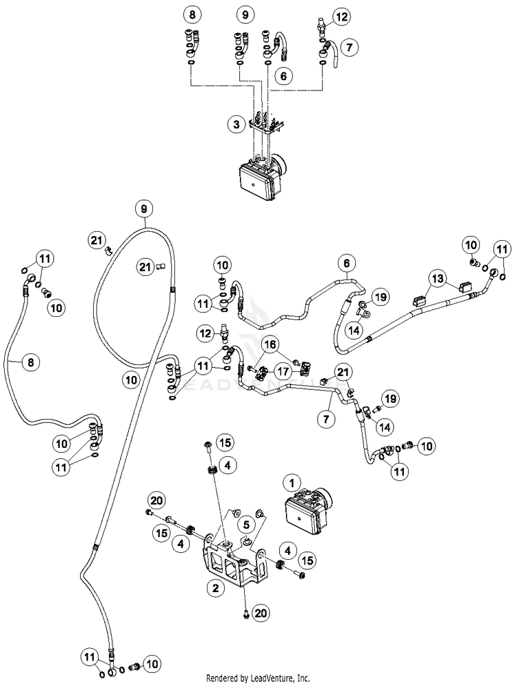 Antiblock System Abs 701 SUPERMOTO CHASSIS - 2018 Schematic