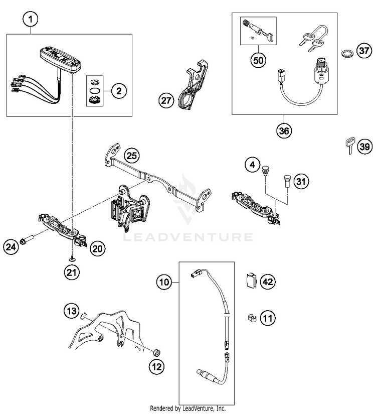 Instruments/Lock System FE 350S CHASSIS - 2016 Schematic