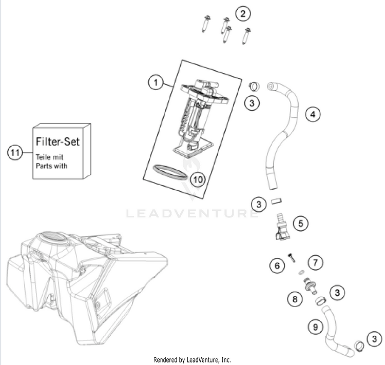 Fuel Pump FC 250 CHASSIS - 2023 Schematic