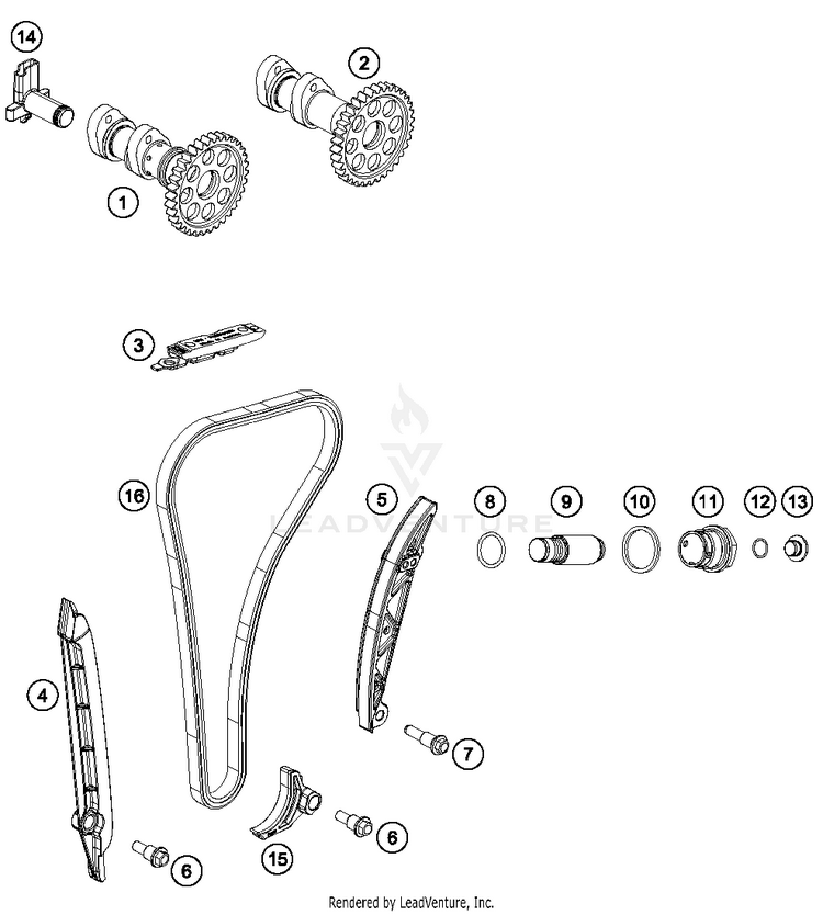 Timing Drive FC 250 ENGINE - 2016 Schematic