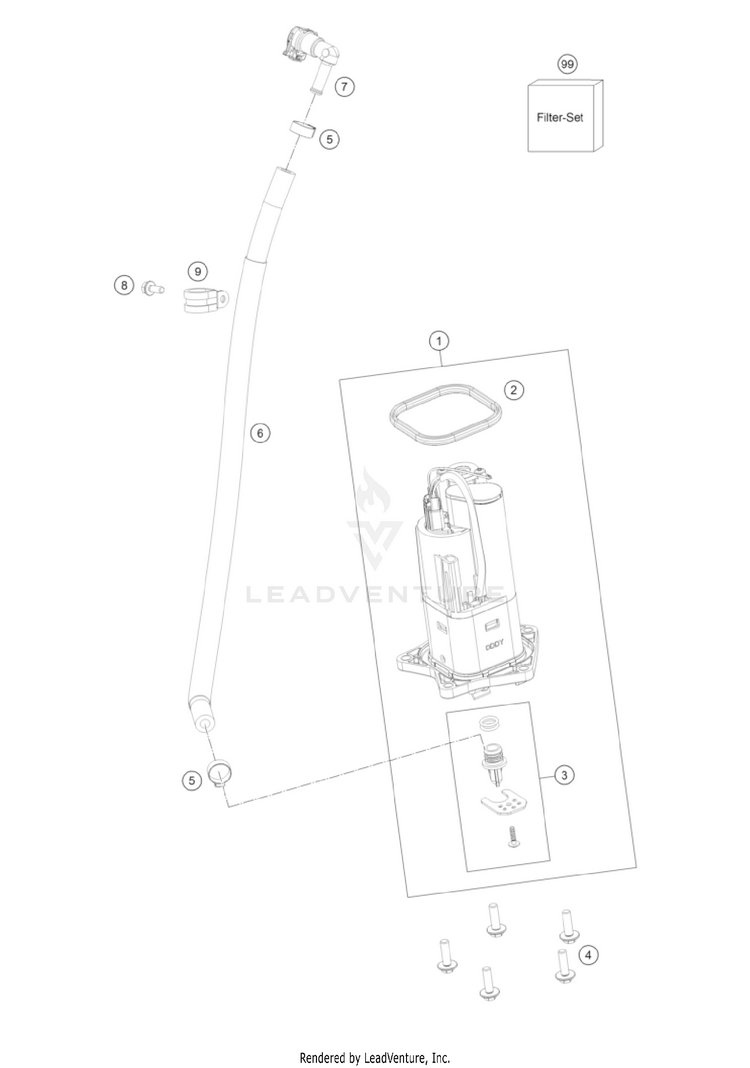 Fuel Pump NORDEN 901 US CHASSIS - 2022 Schematic