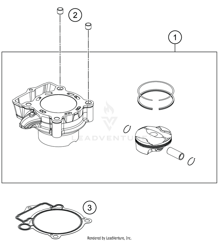 Cylinder FE 350 ENGINE - 2020 Schematic