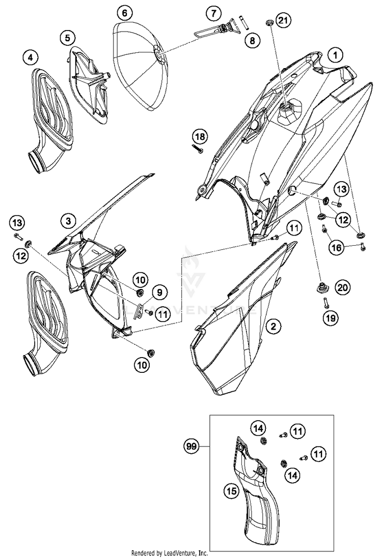 Air Filter TC 85 CHASSIS - 2016 Schematic