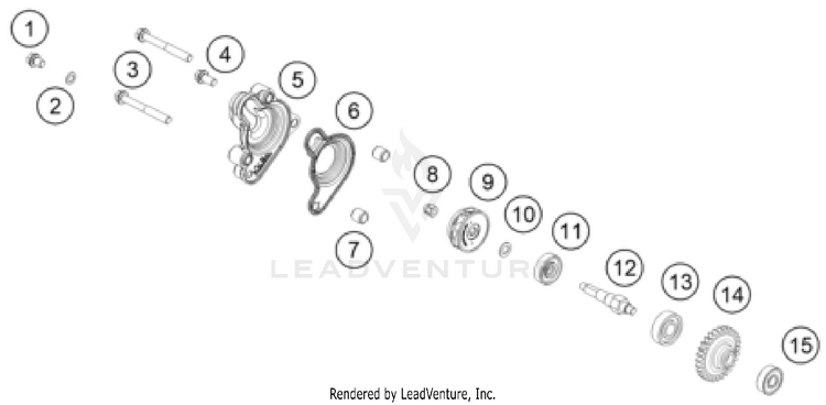 Water Pump TC 65 ENGINE - 2026 Schematic