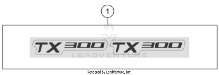 Decal TX 300 CHASSIS - 2025 Schematic