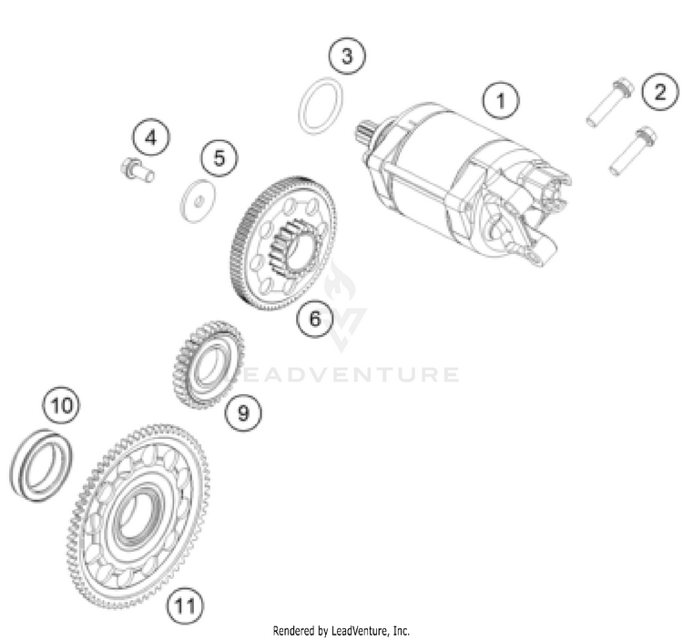 Electric Starter FS 450 ENGINE - 2024 Schematic