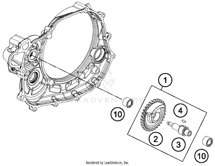 Balancer Shaft FC 450 ENGINE - 2015 Schematic