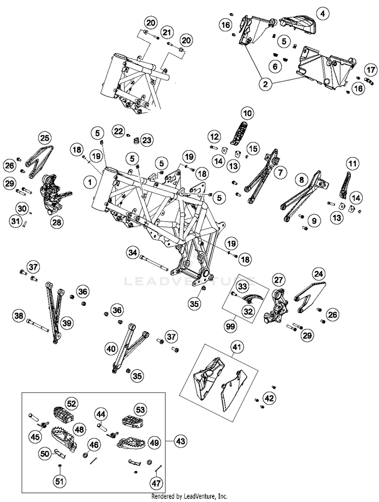 Frame 701 SUPERMOTO CHASSIS - 2016 Schematic