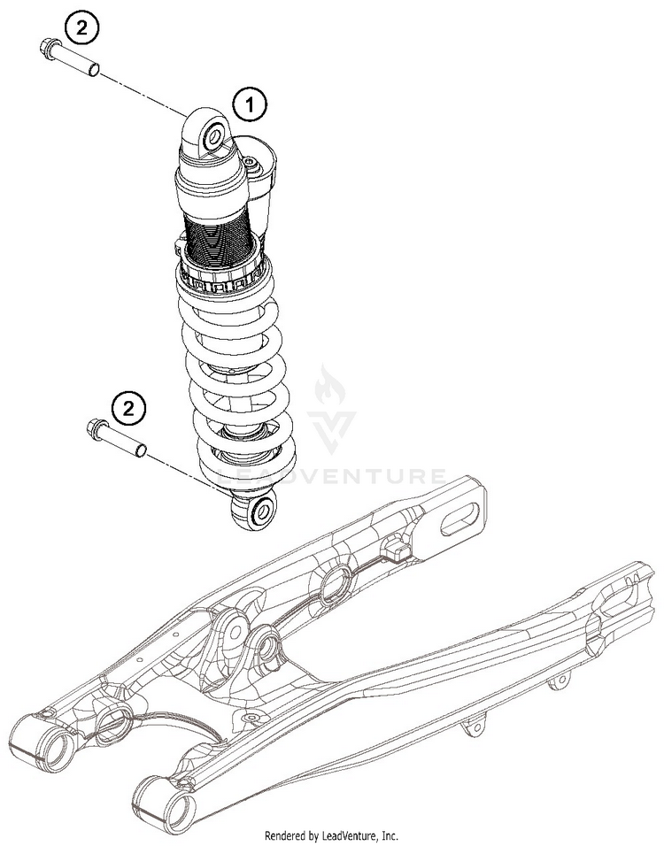 Shock Absorber TC 85 19/16 CHASSIS - 2019 Schematic