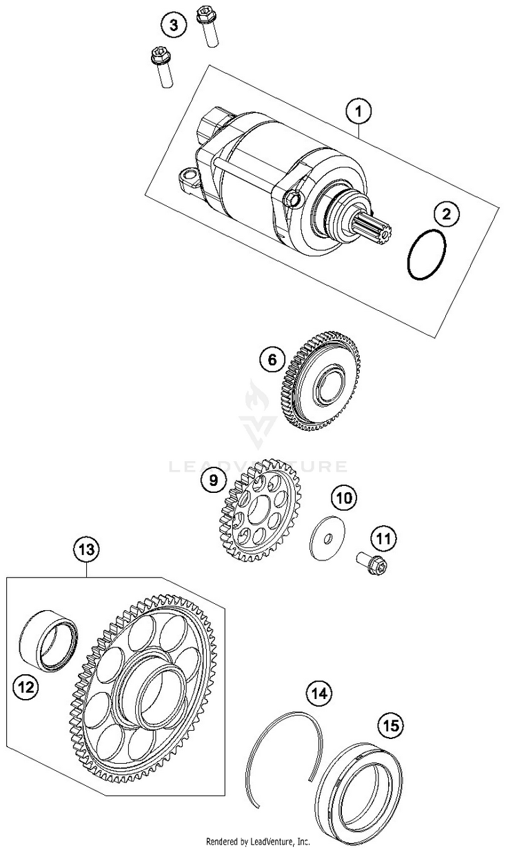 Electric Starter FE 250 ENGINE - 2019 Schematic