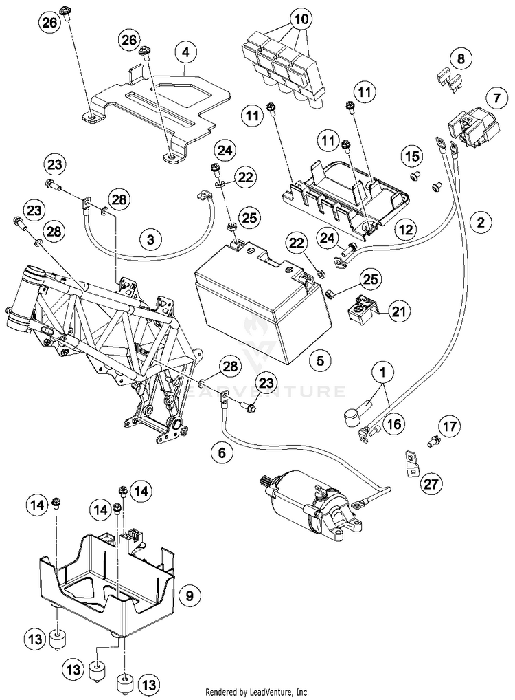 Battery 701 ENDURO CHASSIS- 2017 Schematic