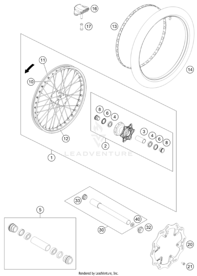 Front Wheel Schematic