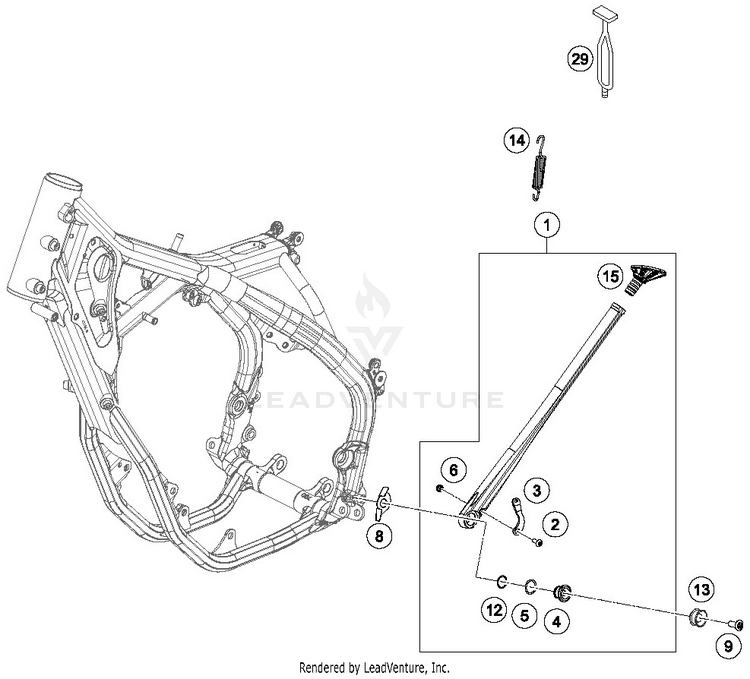 Side / Center Stand FE 501 CHASSIS - 2019 Schematic