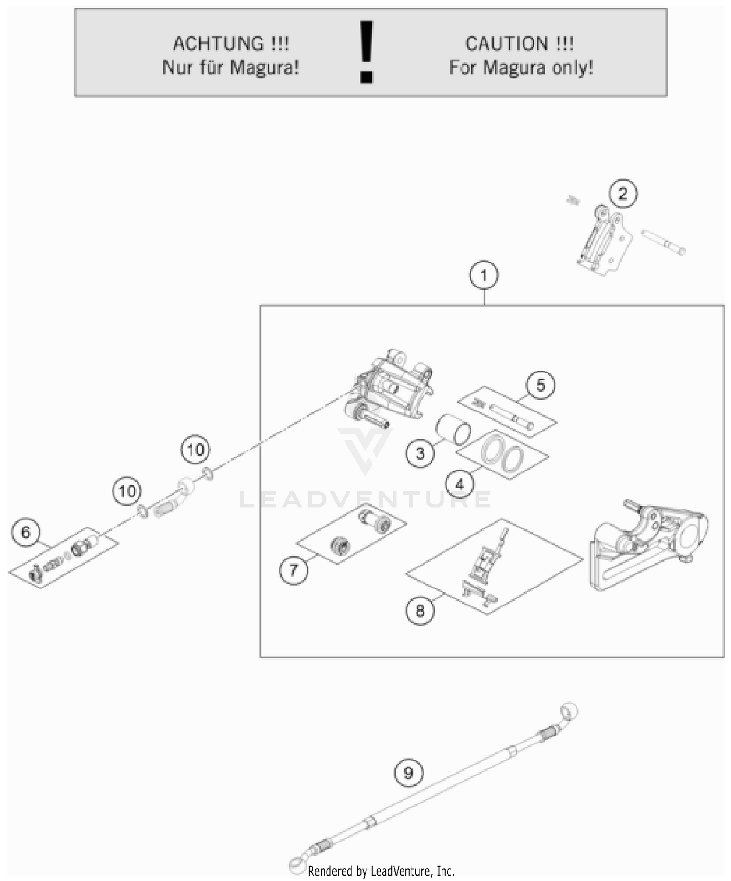 REAR BRAKE CALIPER