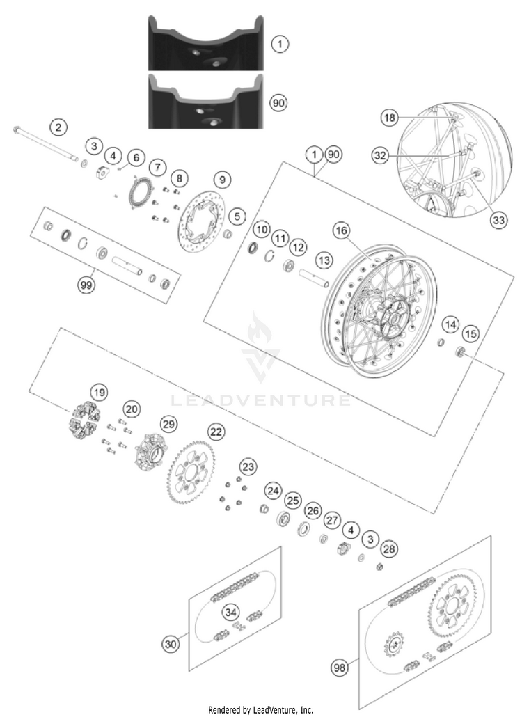 Rear Wheel Schematic