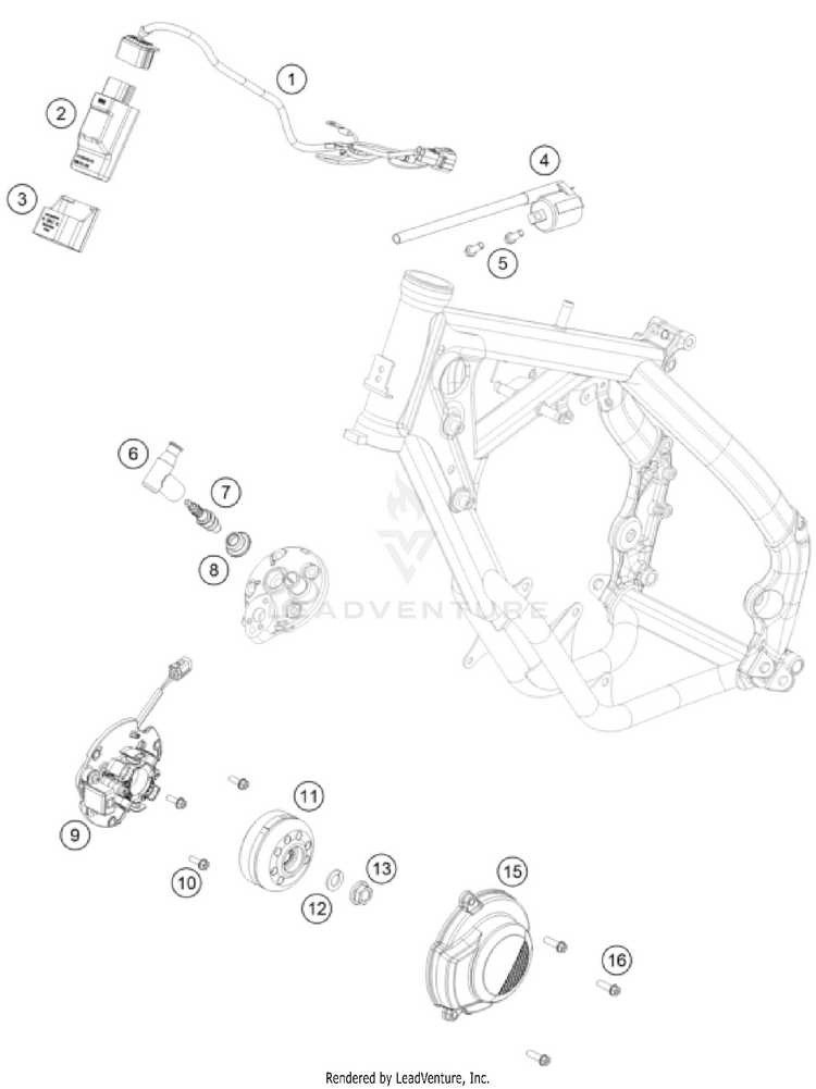Ignition System TC 65 ENGINE - 2024 Schematic