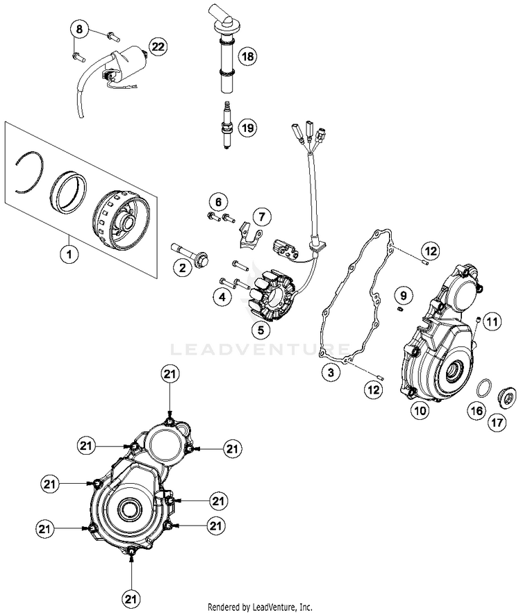 Ignition System FC 250 ENGINE - 2018 Schematic