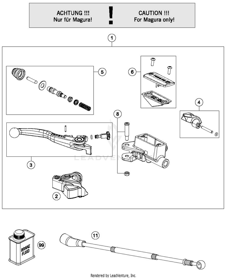 Front Brake Control TX 300 CHASSIS - 2019 Schematic