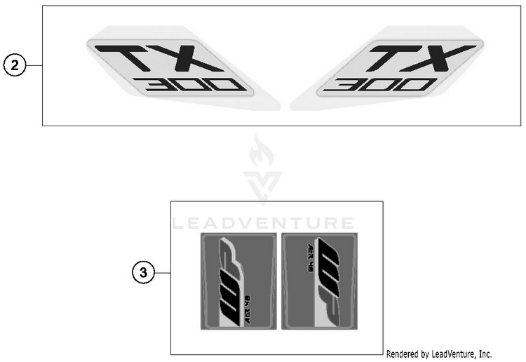 Decal TX 300 CHASSIS - 2019 Schematic