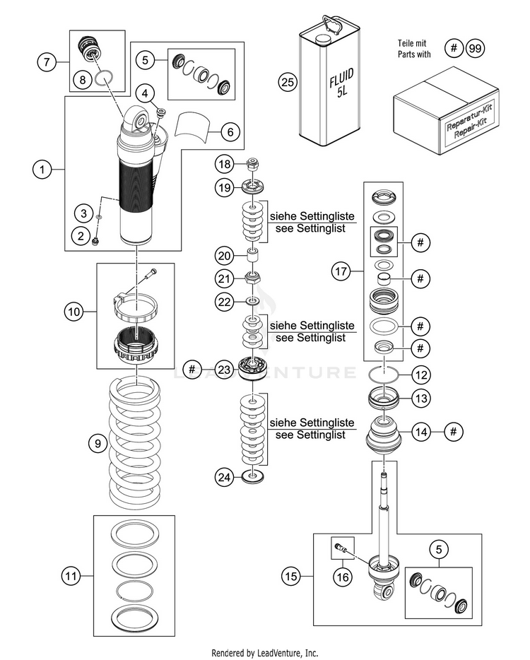 Shock Absorber Disassembled TC 85 19 16 CHASSIS - 2018 Schematic