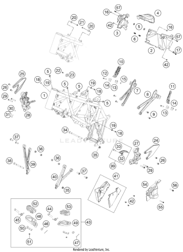 Frame 701 ENDURO CHASSIS - 2023 Schematic