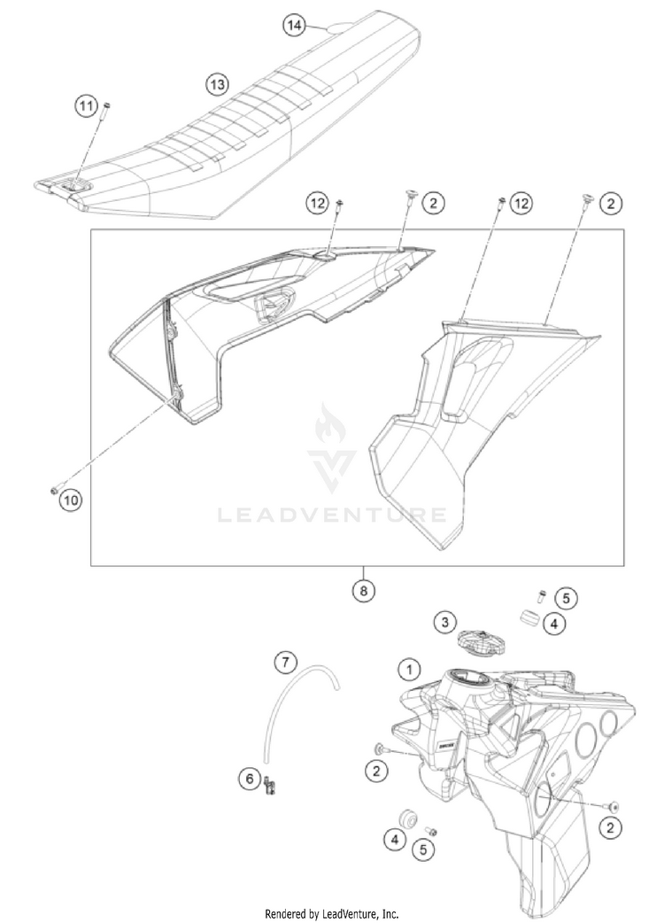 Tank, Seat Schematic