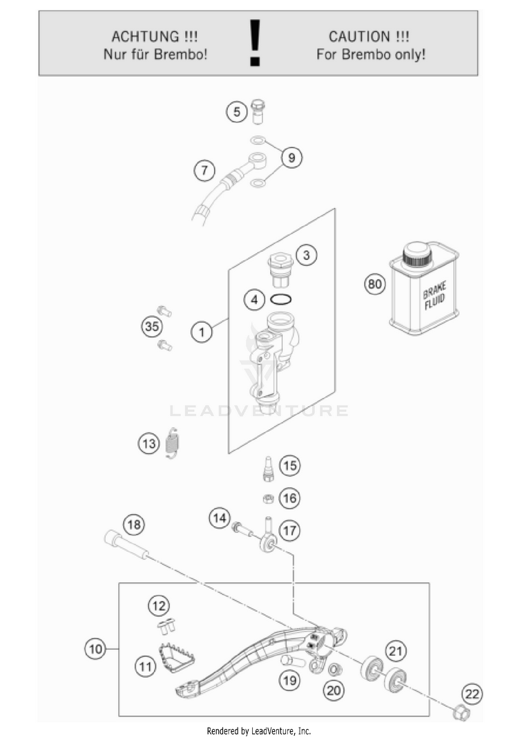 Rear Brake Control FX 350 US CHASSIS - 2022 Schematic