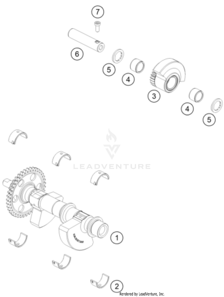 Balancer Shaft 901 Norden ENGINE - 2024 Schematic