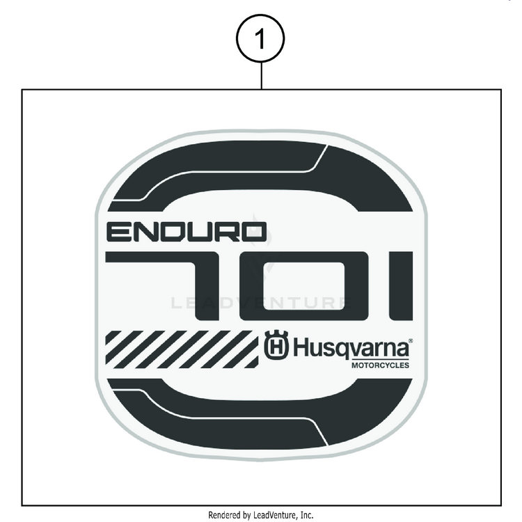 Decal 701 ENDURO CHASSIS - 2019 Schematic