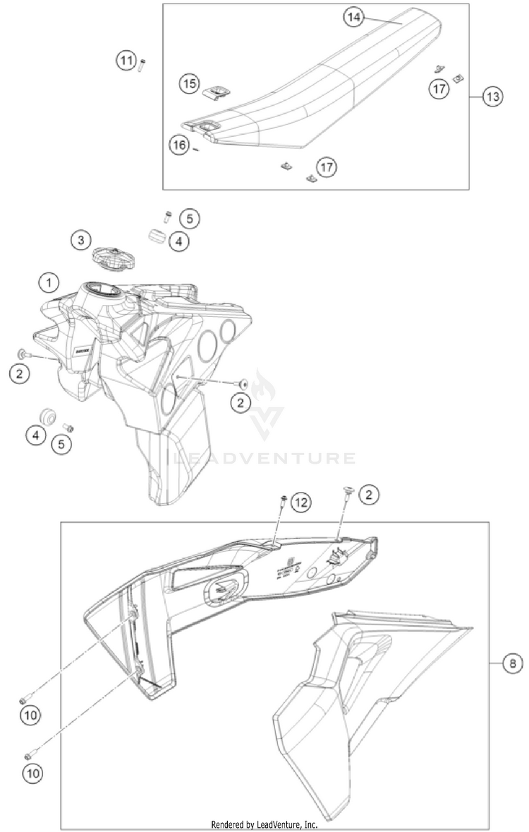 Tank, Seat Schematic