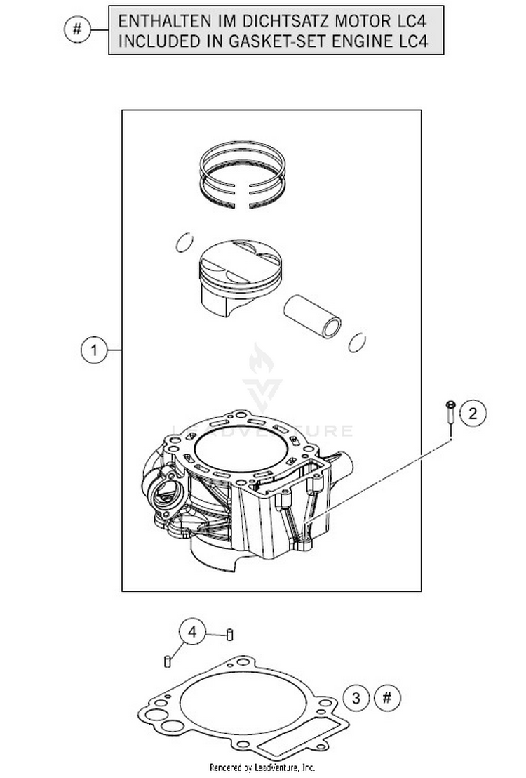 Cylinder 701 VITPILEN ENGINE - 2018 Schematic