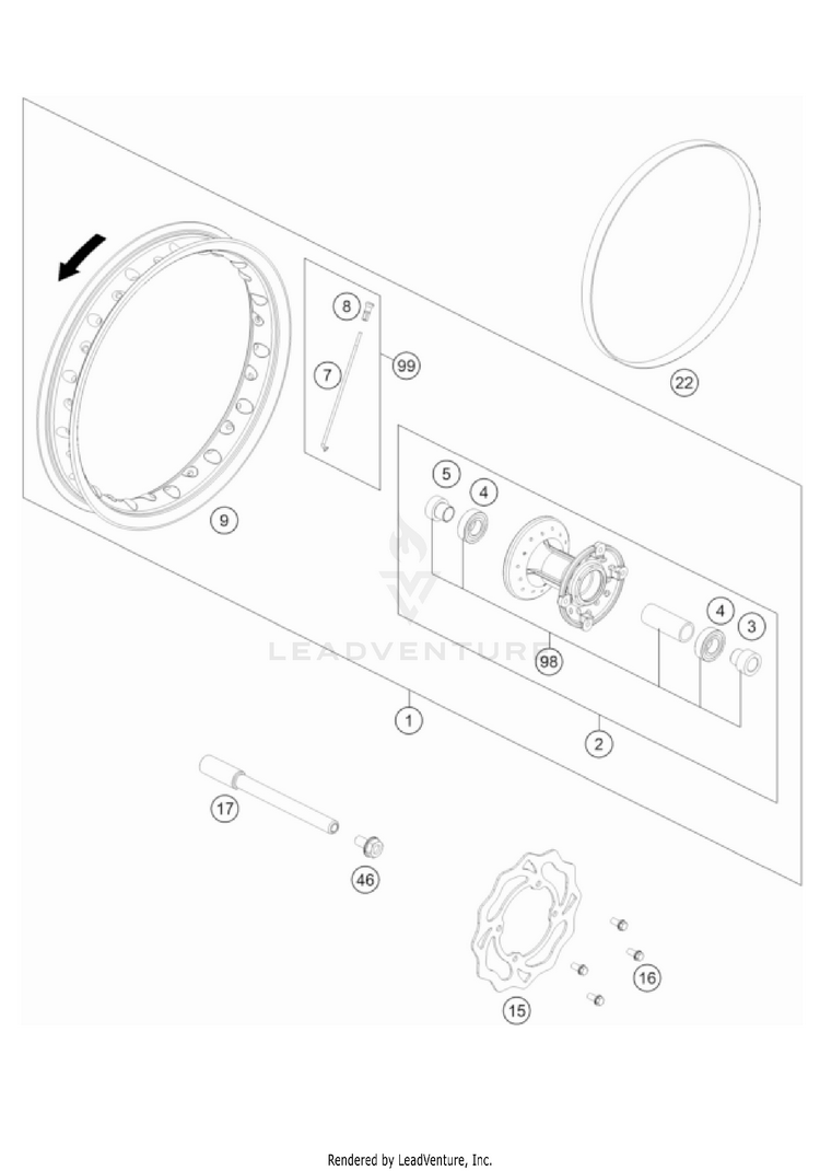 Front Wheel Schematic
