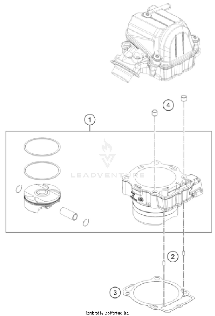 Cylinder FE 450 US ENGINE - 2026 Schematic