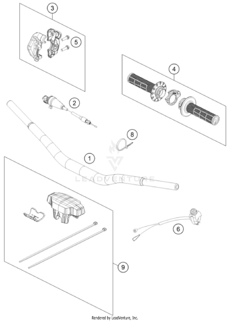 Handlebar, Controls TC 50 CHASSIS - 2025 Schematic