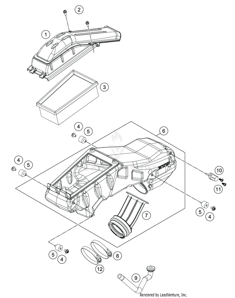 Air Filter 701 ENDURO CHASSIS - 2019 Schematic