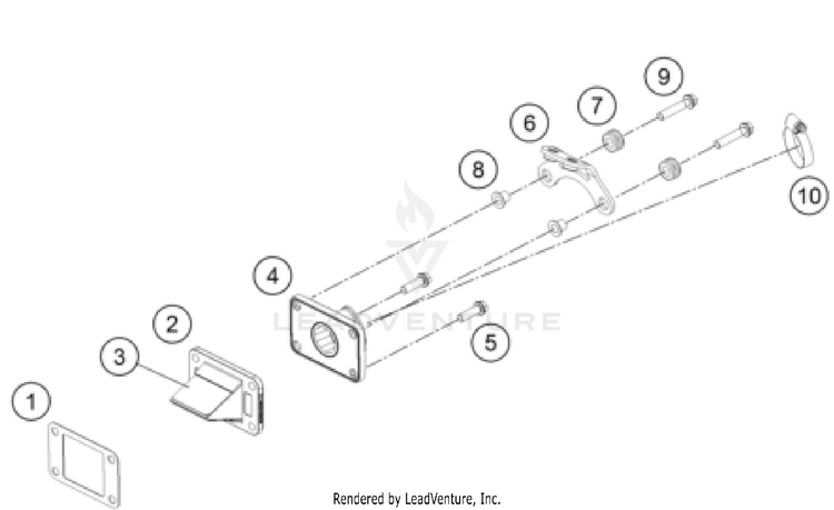 Reed Valve Case TC 50 Mini Engine - 2023 Schematic