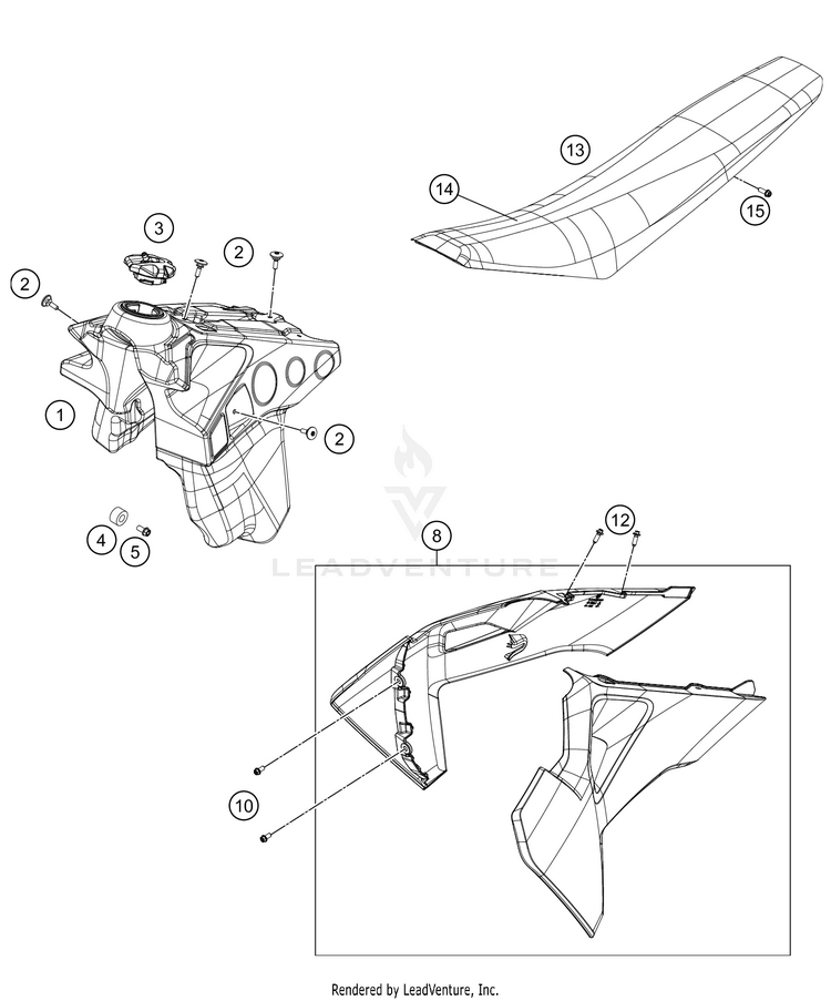 Tank, Seat FE 501s CHASSIS - 2021 Schematic