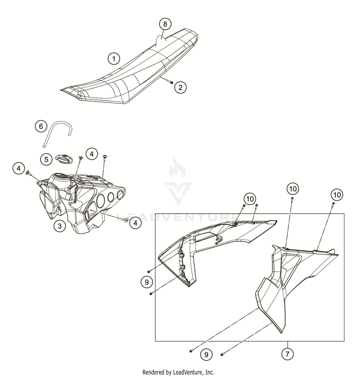 TANK, SEAT