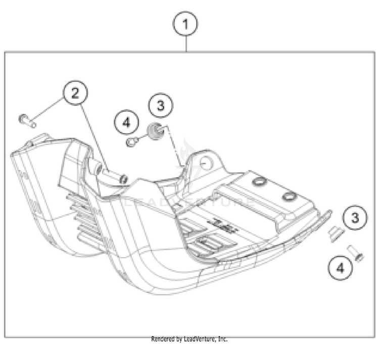 Engine Guard FX 350 CHASSIS - 2023 Schematic