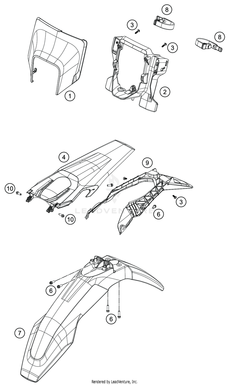 Mask, Fenders FE 350 CHASSIS - 2020 Schematic