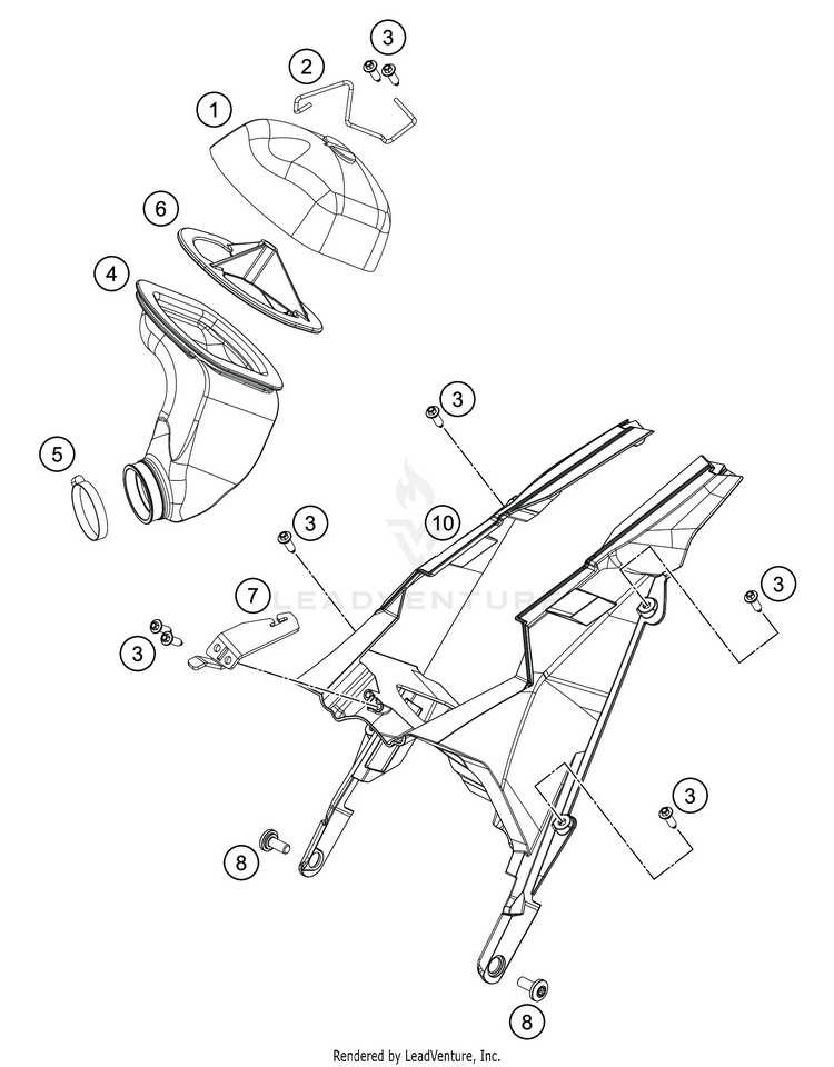 Air Filter TC 65 CHASSIS - 2020 Schematic